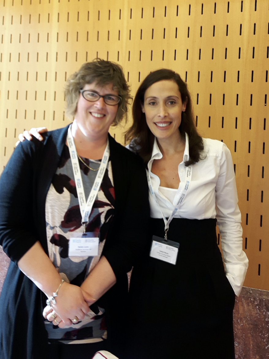 Helen Lami and Isabel at Quality English event, 2015.