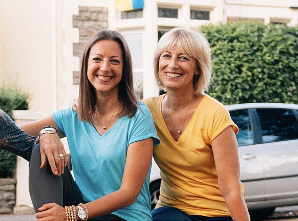 Brightseeds co-founders Valeria and Tatiana, representing resilience and hope.